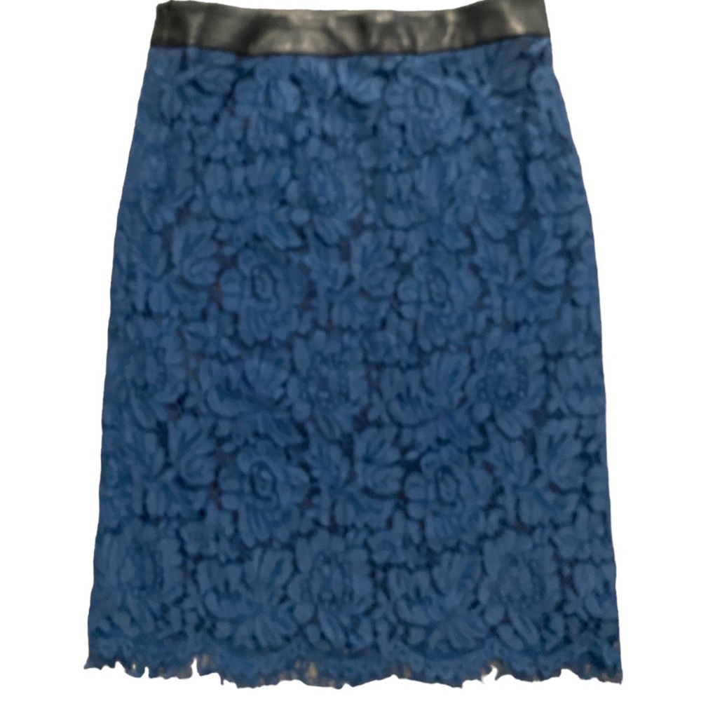 Brixton Ivy Lace Overlay Pencil Skirt
